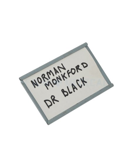 Bed End Identity Plate